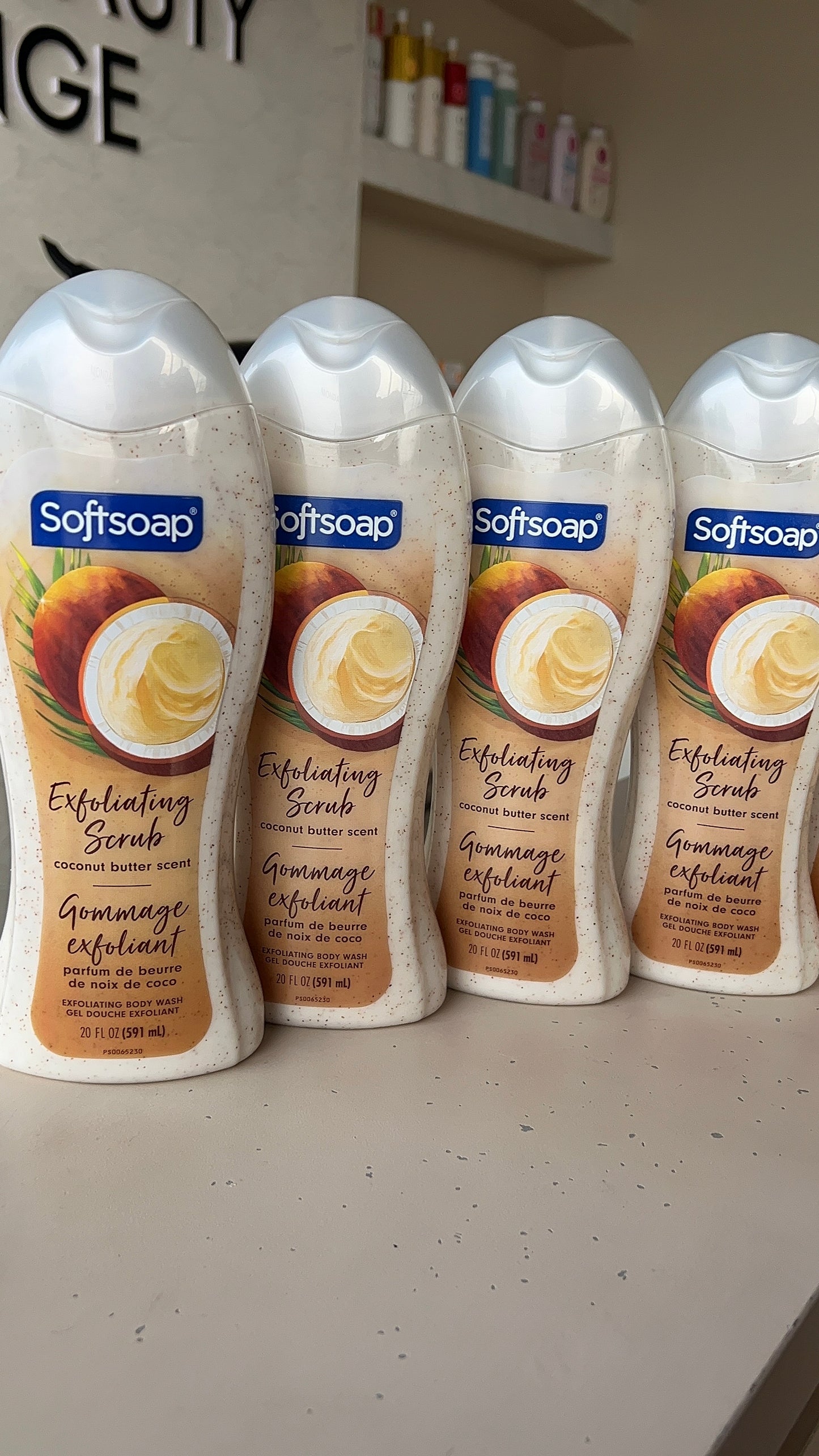 Softsoap exfoliating scrub wash