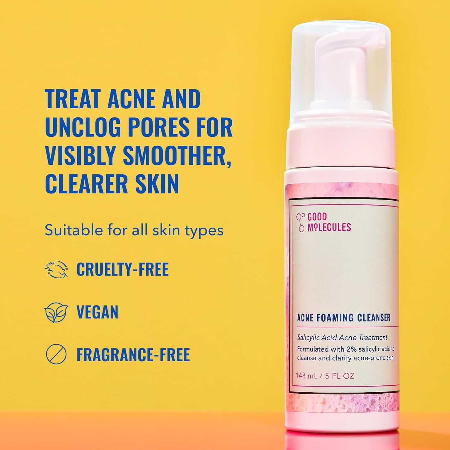 GOOD MOLECULES ACNE FOAMING CLEANSER