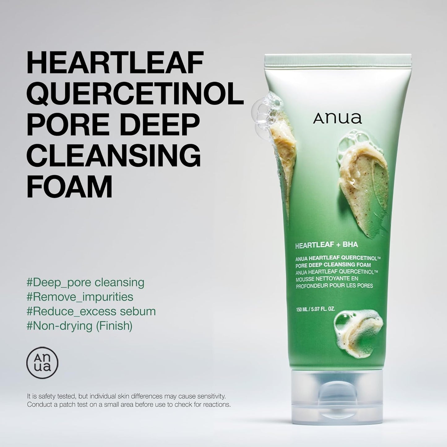 ANUA HEARTLEAF + BHA PORE DEEP CLEANSING FOAM