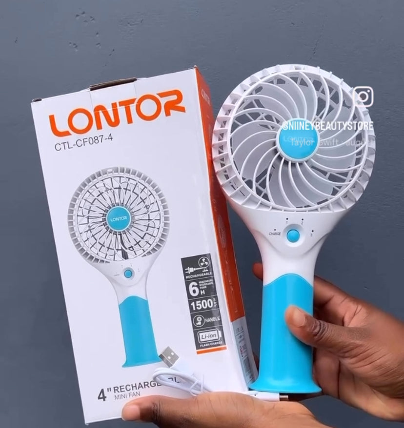 LONTOR RECHARGEABLE MINI FAN