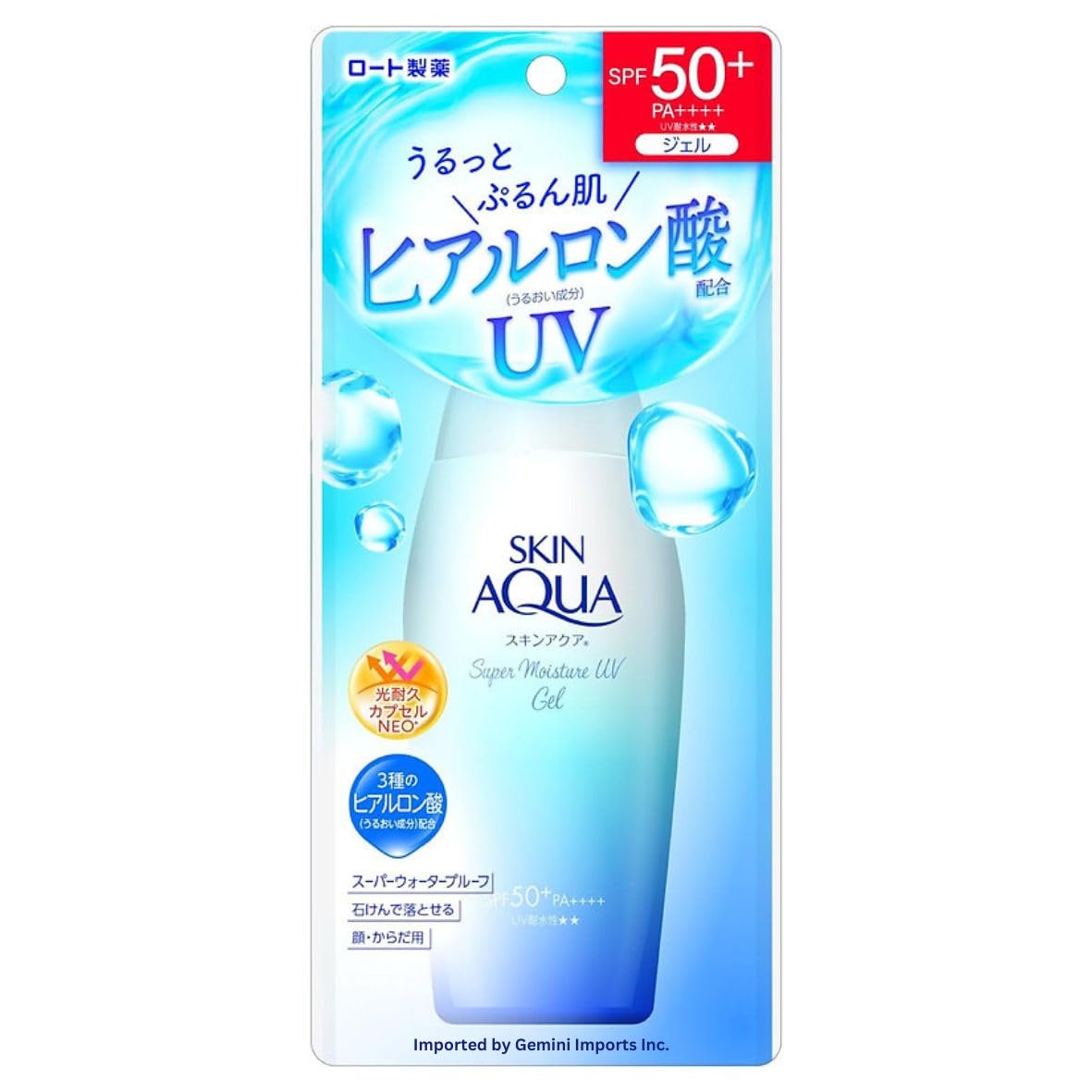 ROHTO SKIN AQUA UV SUPER MOISTURE GEL SUNSCREEN SPF50