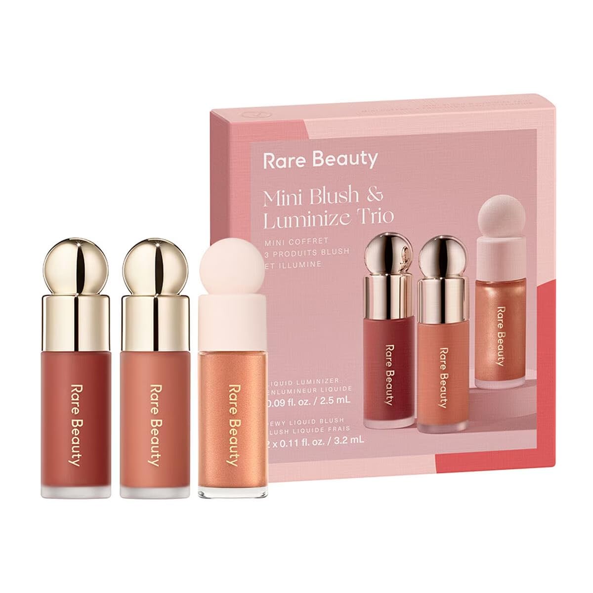 RARE BEAUTY MINI BLUSH & LUMINIZE TRIO