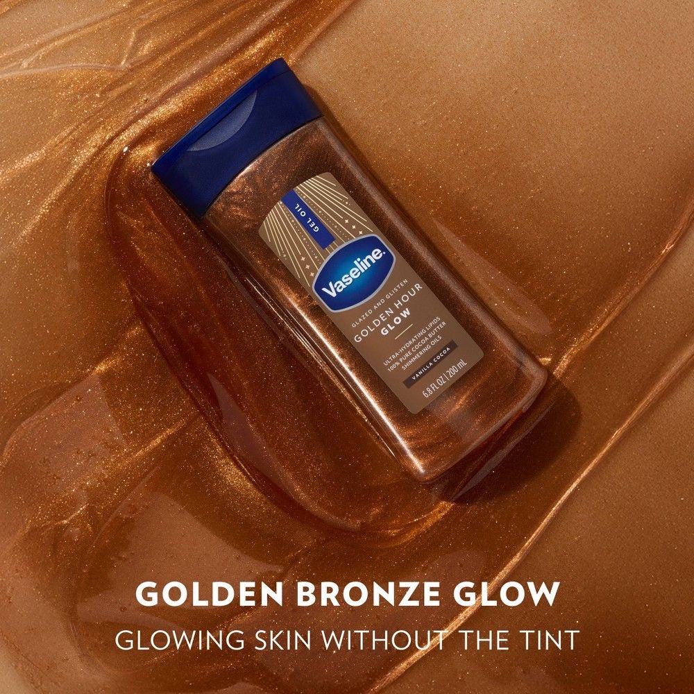 Vaseline golden hour glow oil