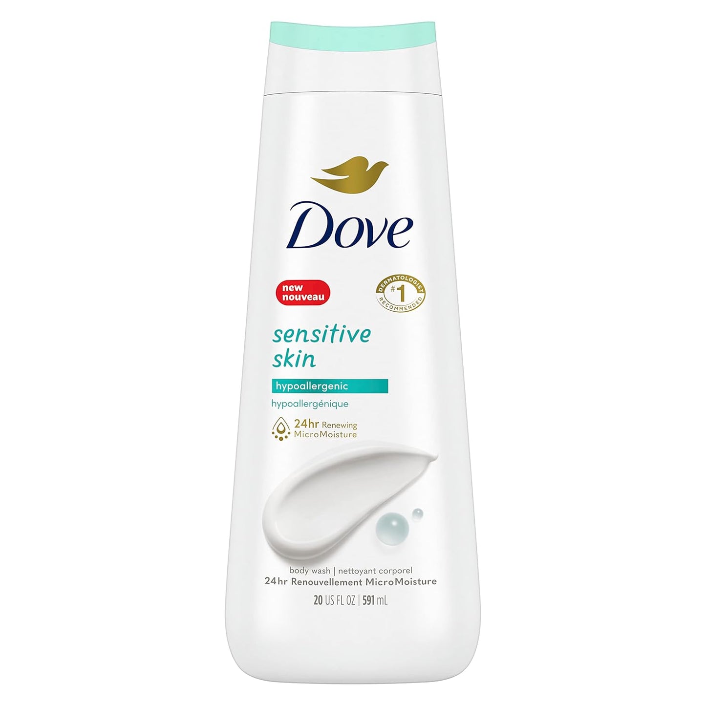 DOVE SENSITIVE SKIN - HYPOALLERGENIC BODY WASH