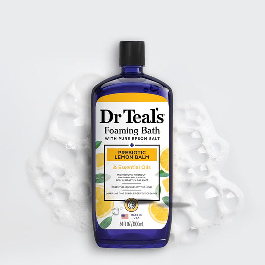 DR TEALS FOAMING BATH WITH EPSOM SALT + PREBIOTIC LEMON BALM