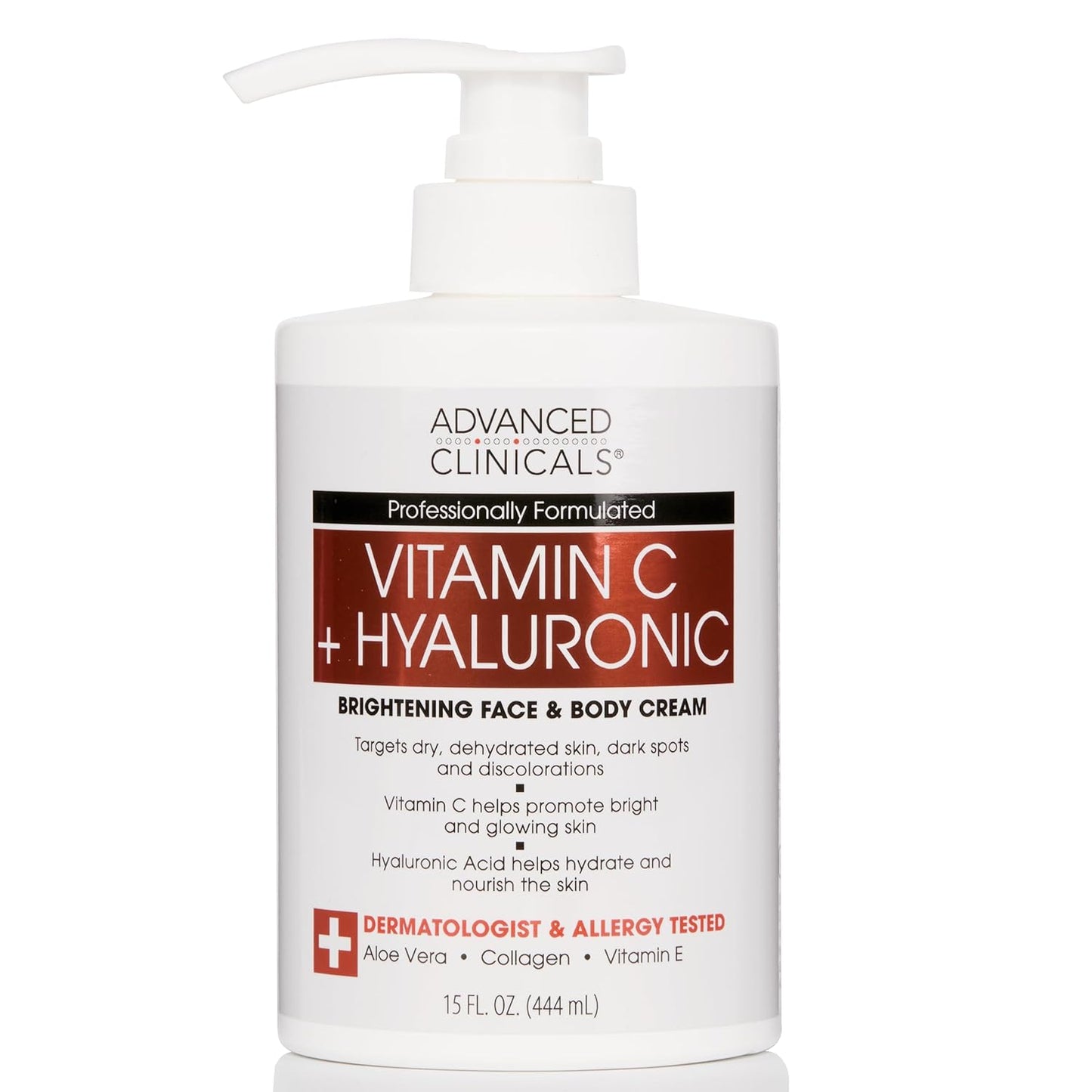 ADVANCED CLINICALS VITAMIN C TURMERIC BRIGHTENING FACE AND BODY CREAN