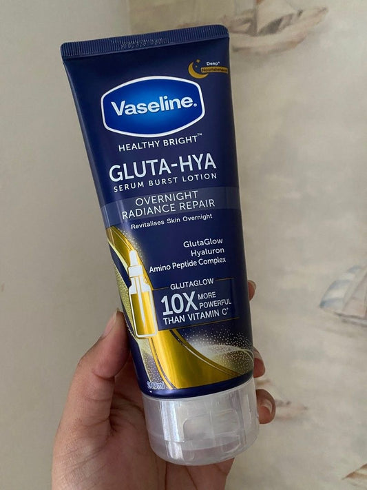 Vaseline gluta hya overnight radiance repair