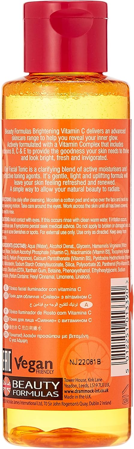 BEAUTY FORMULAS BRIGHTENING VITAMIN C FACIAL TONER