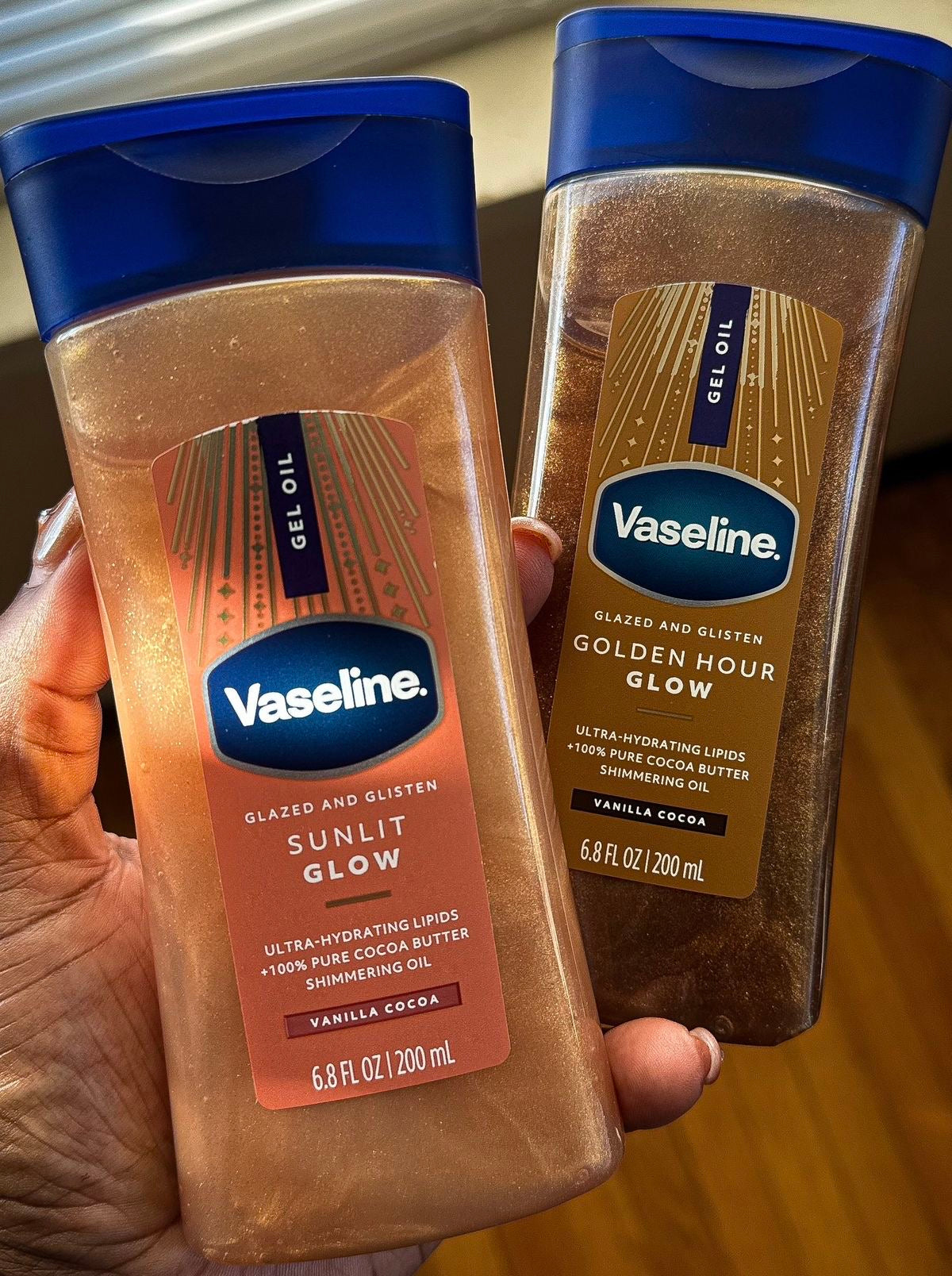 Vaseline golden hour glow oil