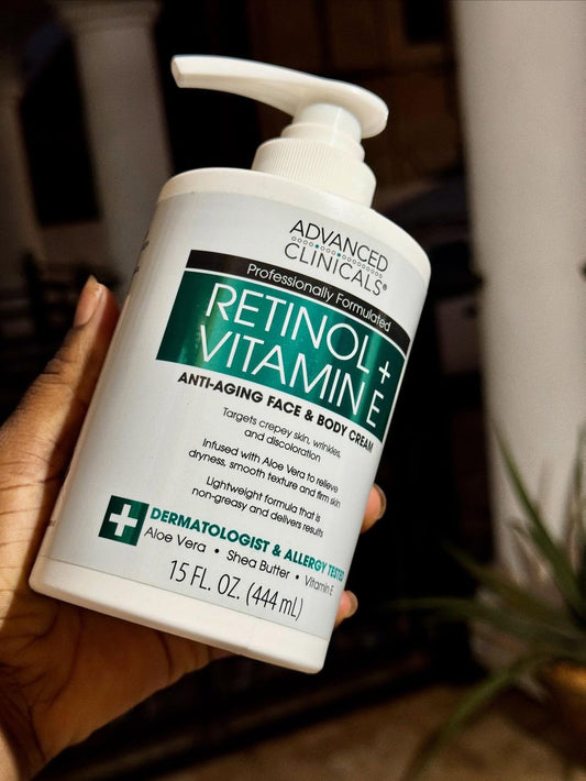 Advanced clinicals retinol and vitamin E body cream