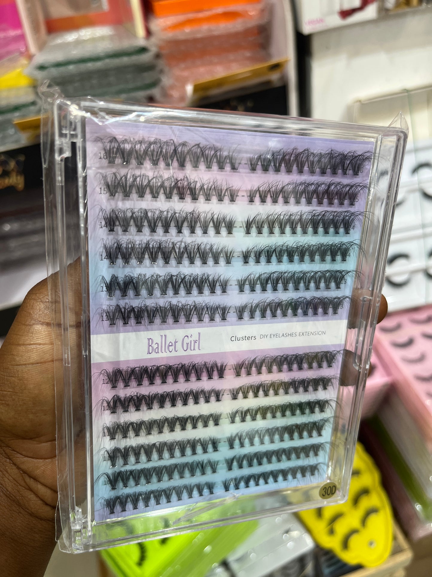 CLUSTER DIY EYELASHES
