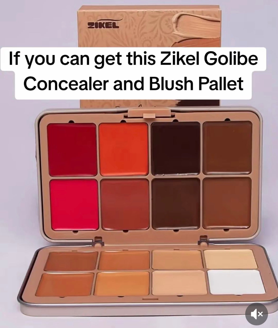 Zikel golibe cream concealer and blush palette