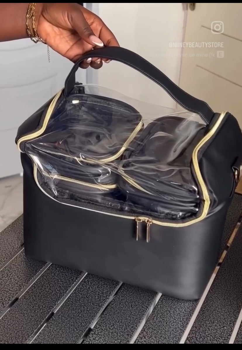 BRUSH BAG WITH POUCHES