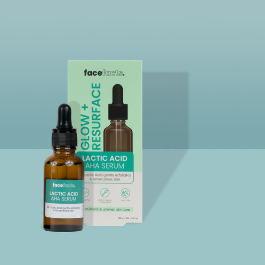 FACE FACTS - GLOW + RESURFACE LACTIC ACID AHA SERUM