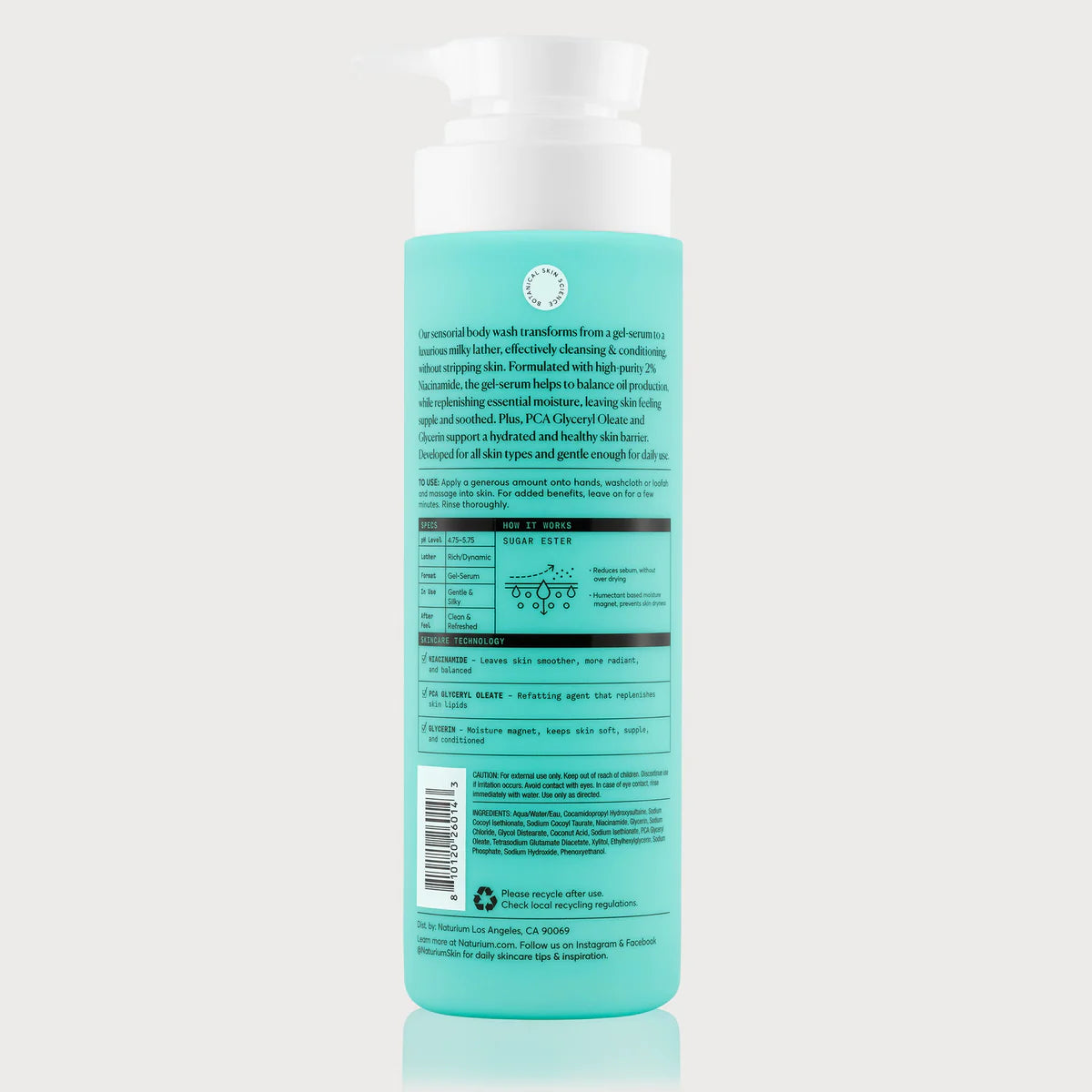 NATURIUM - THE PURIFIER NIACINAMIDE SERUM BODY WASH