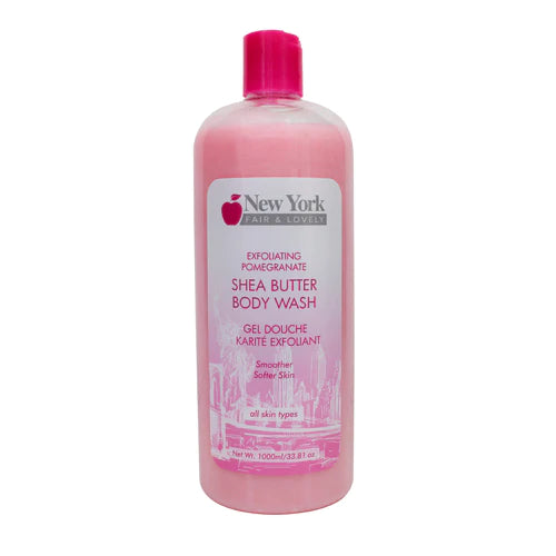 NEW YORK EXFOLIATING POMEGRANATE SHEA BUTTER BODY WASH