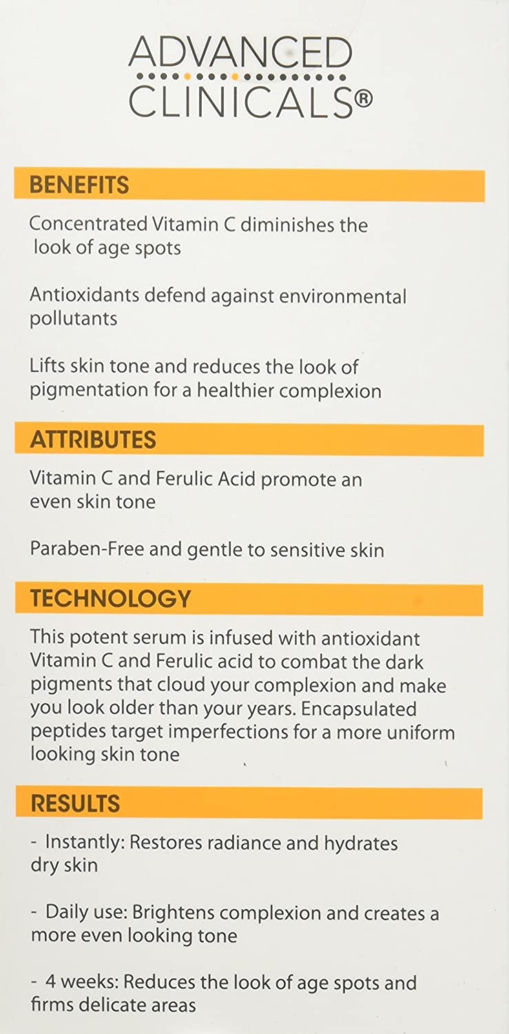 ADVANCED CLINICALS VITAMIN C ANTI-AGING SERUM