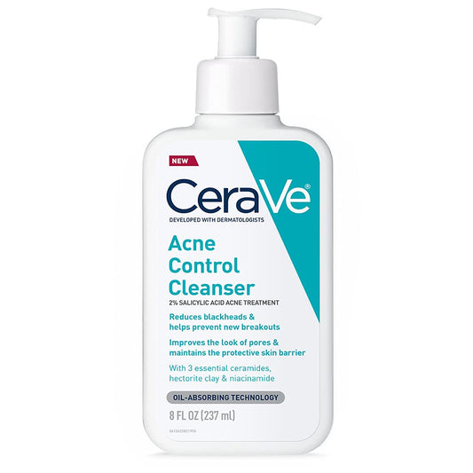 CERAVE ACNE CONTROL CLEANSER- 2% SALICYLIC ACNE TREATMENT