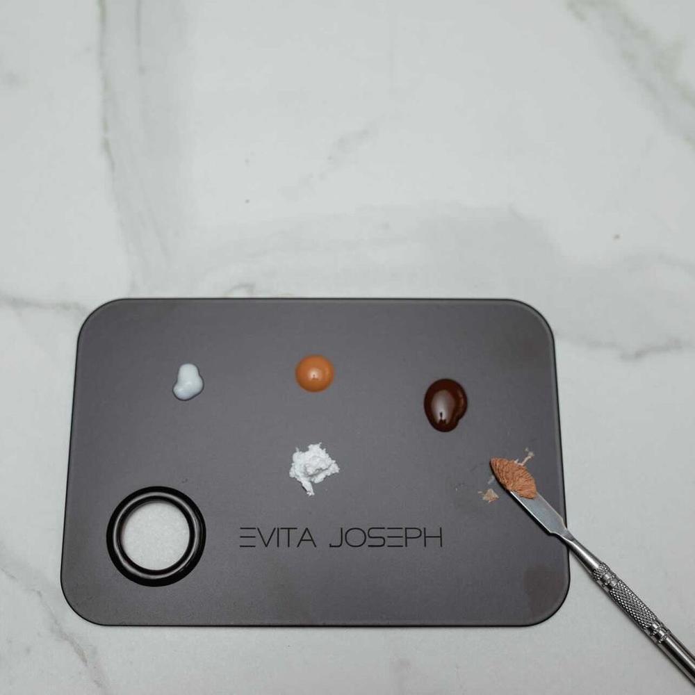 EVITA JOSEPH MIXING PLATE AND SPATULA