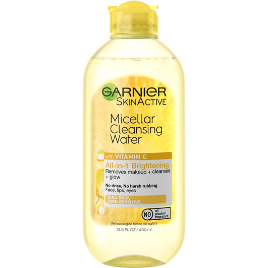 GARNIER SKINACTIVE MICELLAR CLEANSING WATER, TO CLEANSE SKIN, REMOVE MAKEUP AND BRIGHREN DULL SKIN