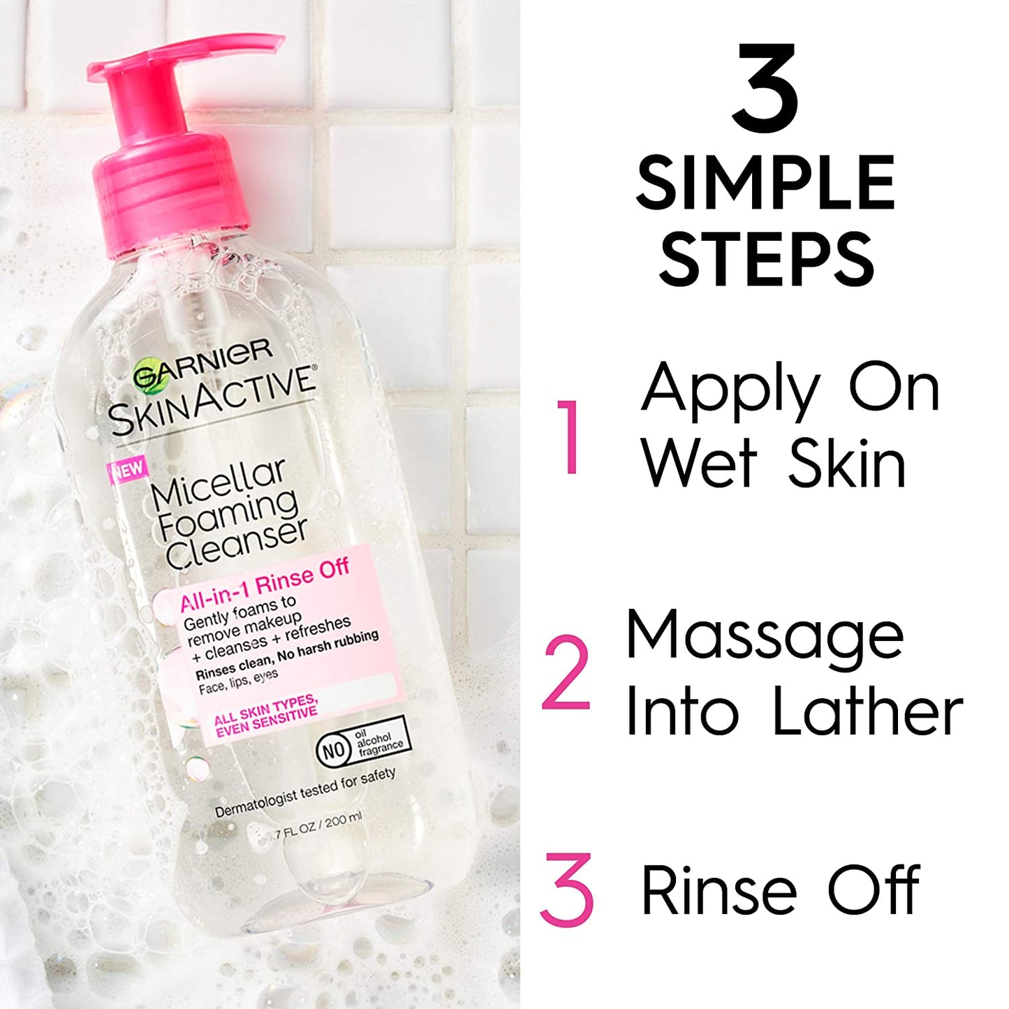 GARNIER SKINACTIVE MICELLAR FOAMING FACE WASH