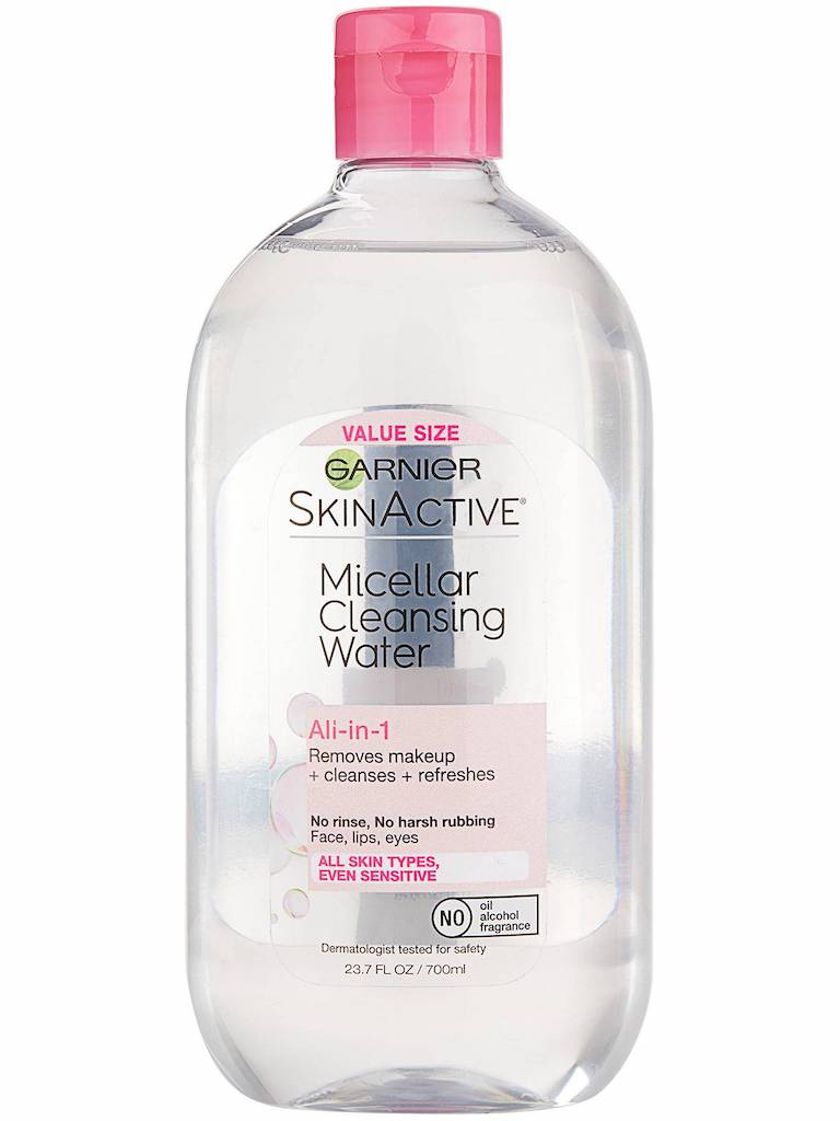 GARNIER MICELLAR CLEANSING WATER. REMOVES MAKE-UP+CLEANSES+SOOTHES