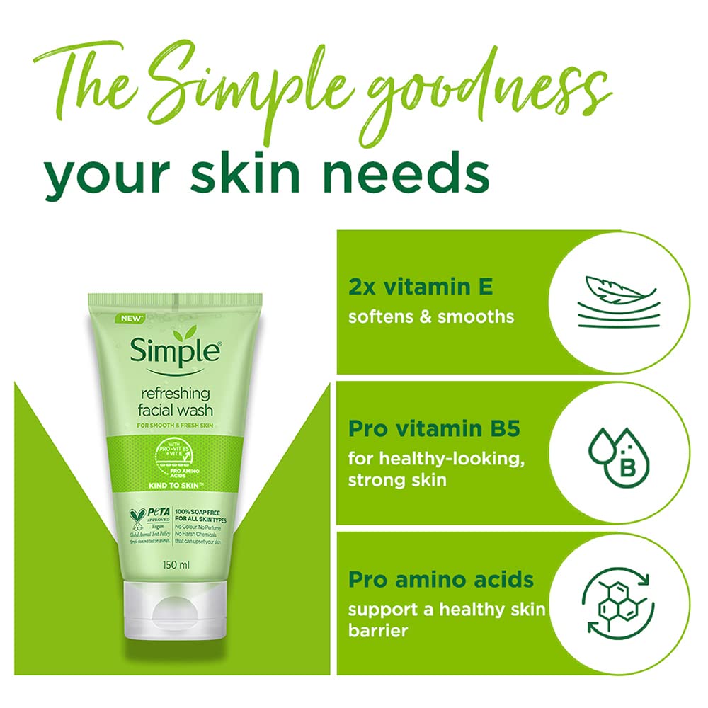 SIMPLE SKIN REFRESHING FACIAL WASH